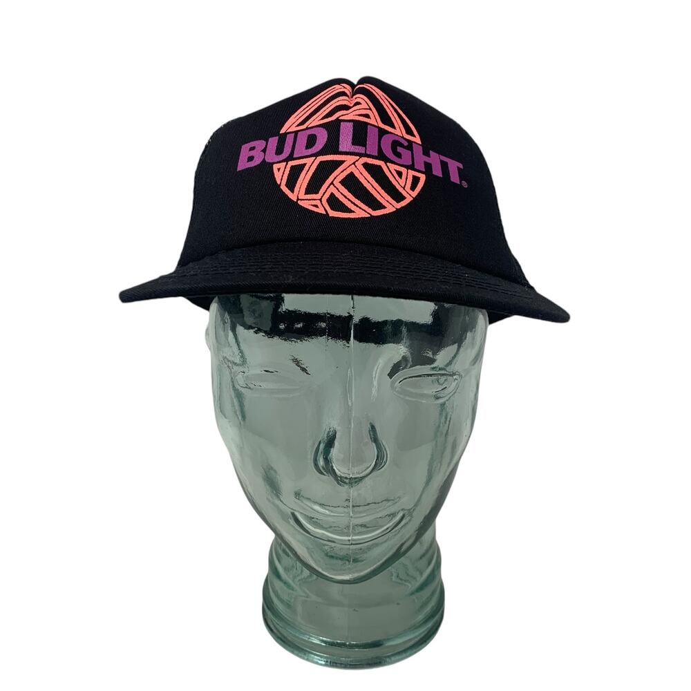 Vintage Bud Light Vollyball Trucker Hat Unisex Snapback